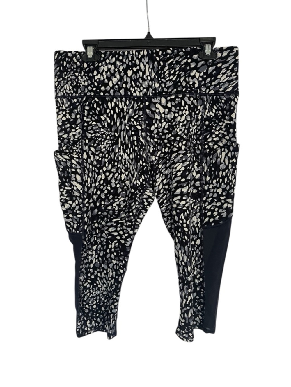 Athleta Spotty Up for Anything Crop Leggings Mesh Details & Pockets Yoga Size L